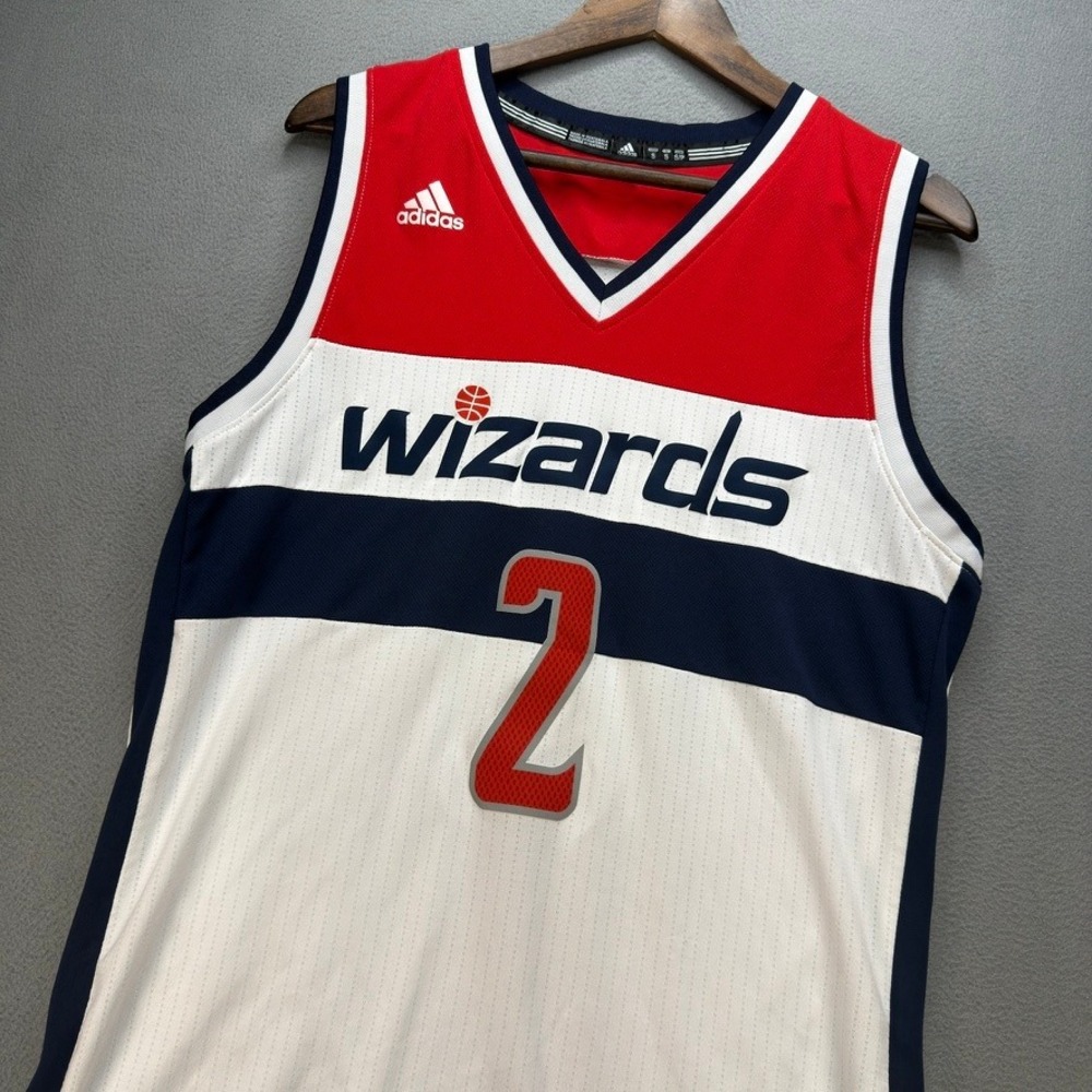 Washington Wizards Adidas John Wall NBA Swingman Jersey Athletic Small White #2